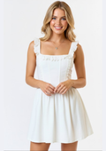 White Corset Mini Dress
