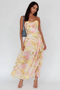 Tie Up Back Flowy Design Maxi Dress