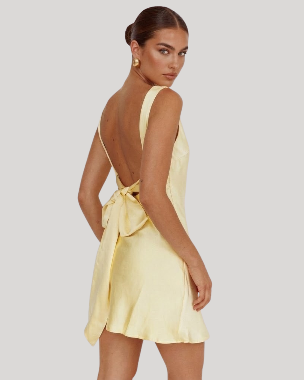 Buttercup Mini Dress with Bow