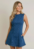 The Little Blue Denim Dress